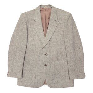 Lubiani (Italy) Lambswool Basket Weave, Soft Tailoring, Relaxed Silhouette